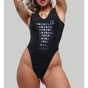 Creatures of XIX Gecko Grip Black One-Piece Bodysuit